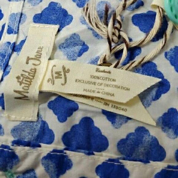 Matilda Jane Adventure Begins Wandering Waters Top Women's MEDIUM NWT - Picture 14 of 15